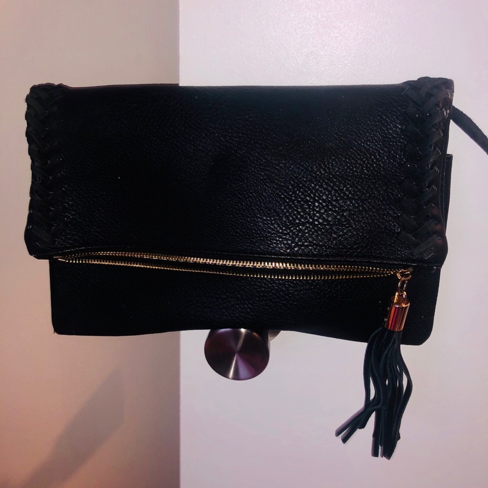 Black and gold clutch